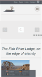 Mobile Screenshot of fishriverlodge-namibia.com