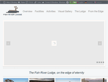 Tablet Screenshot of fishriverlodge-namibia.com